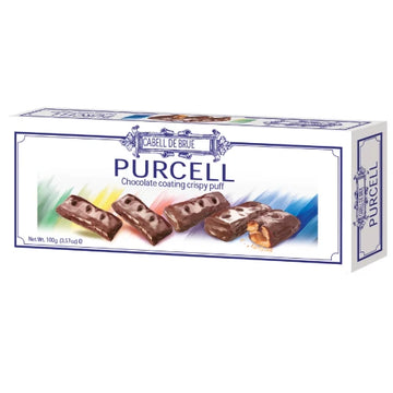 24 x Tatawa Cabell De Brue Purcell Choc Coated Crispy Puff 100g